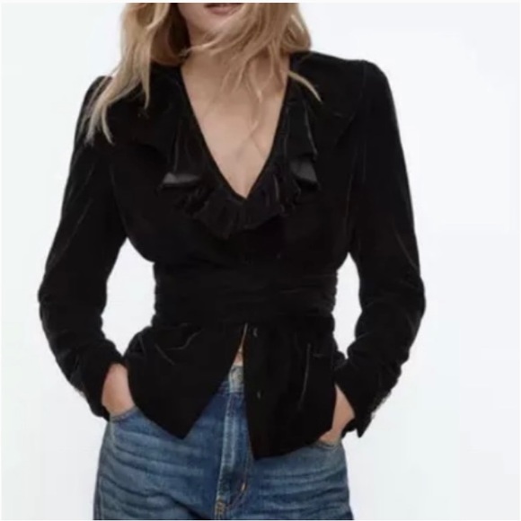 Velvet blazer - Picture 1 of 10